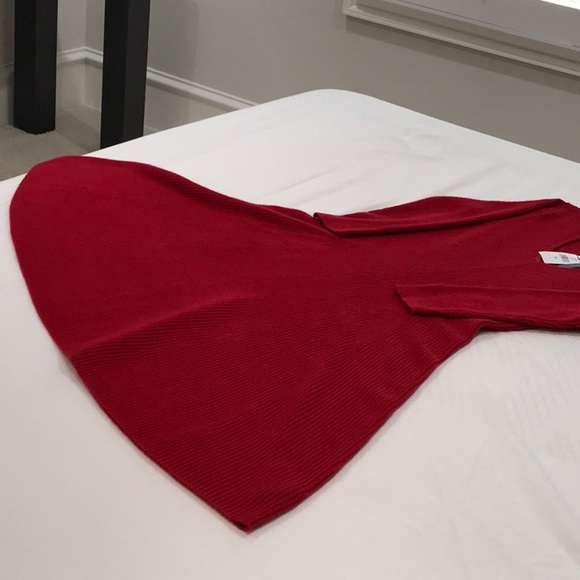 MAGASCHONI FIT and FLARE RED CASHMERE DRESS - Size M - Picture 4 of 5